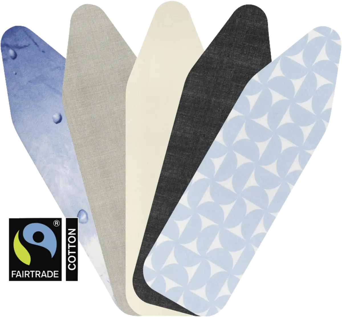 Strijkplankhoes B, 124x38cm 2mm schuim Neutral Mixed