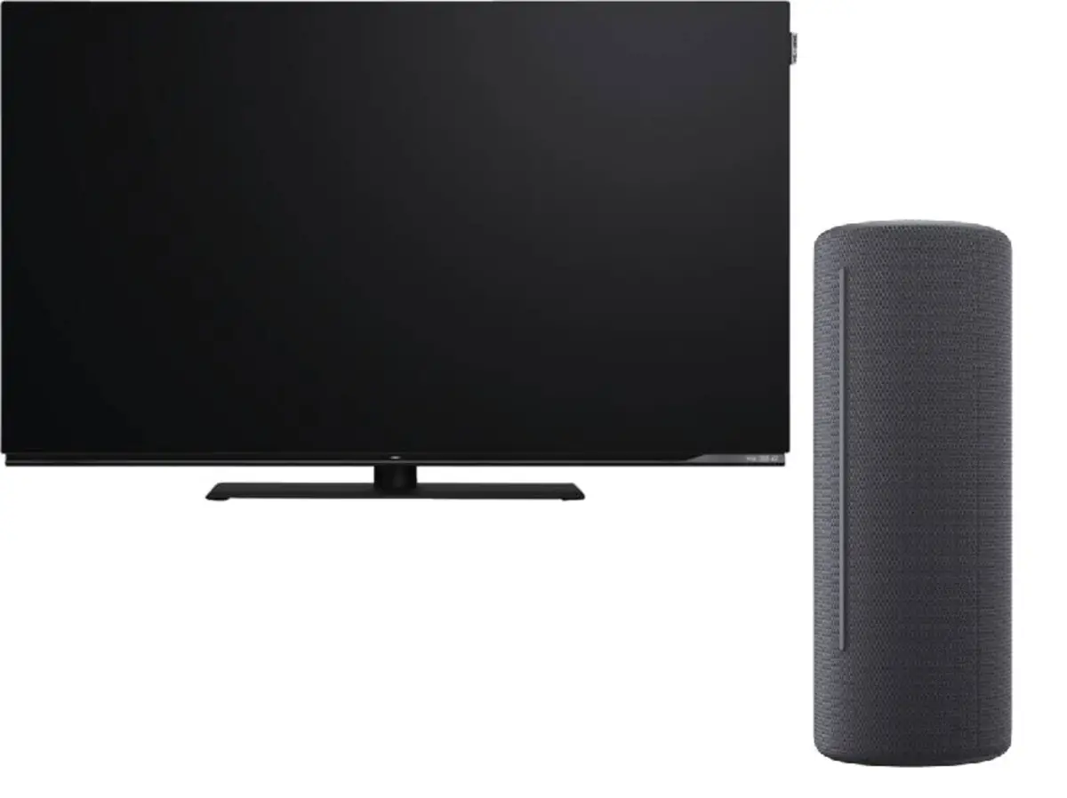 We. SEE 42 oled dc Coal Black + We. HEAR 2 Storm Grey