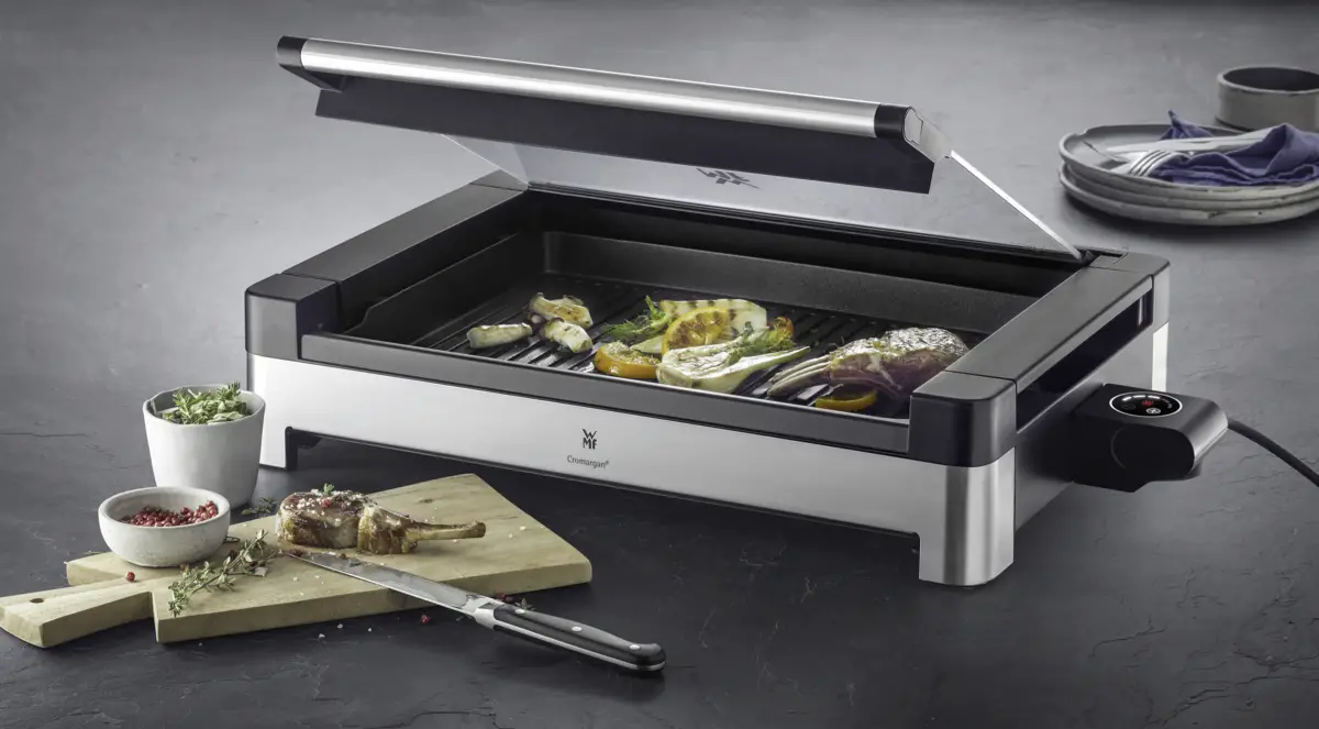 LONO tafelgrill met glazen deksel