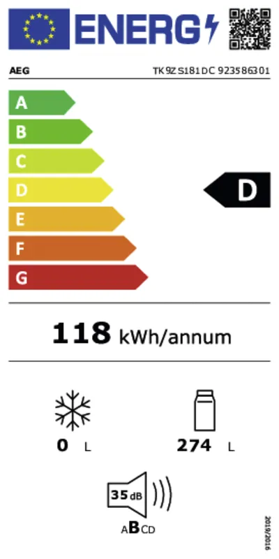 AEG TK9ZS181DC energielabel