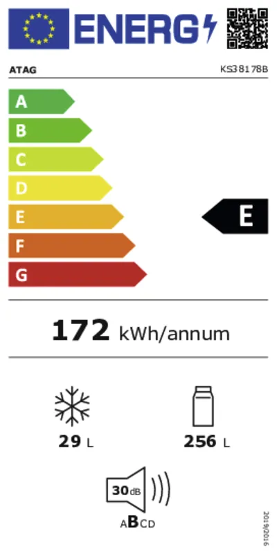 ATAG KS38178B energielabel