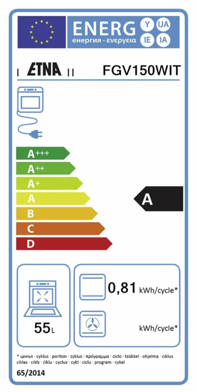 Etna FGV150WIT energielabel