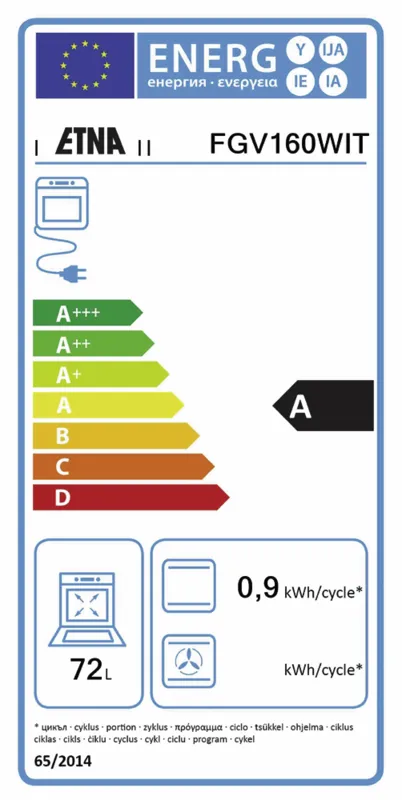 Etna FGV160WIT energielabel