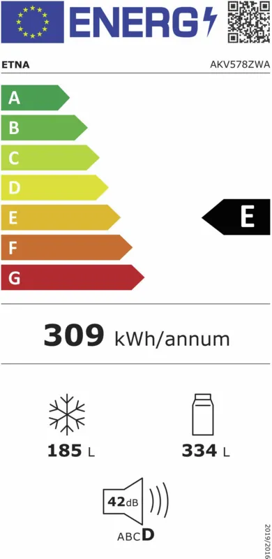 Etna AKV578ZWA energielabel