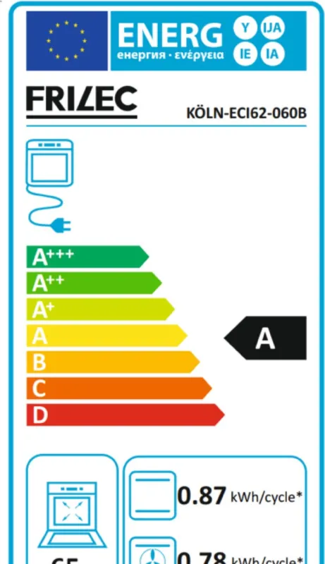 Frilec KOLN-ECI62-060B energielabel