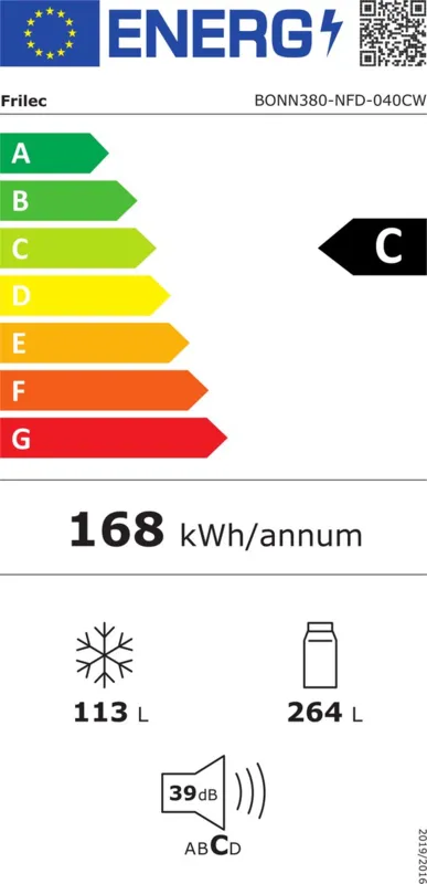 Frilec BONN380-NFD-040CW energielabel
