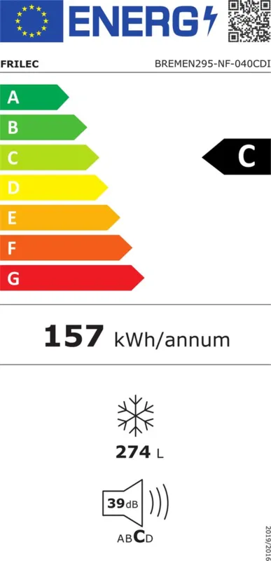 Frilec BREMEN295-NF-H-040CDI energielabel
