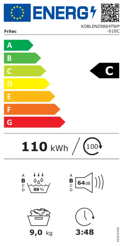Frilec KOBLENZ9884TWP-010C energielabel