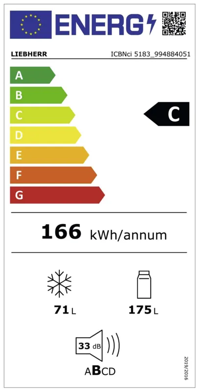Liebherr ICBNci 5183-22 energielabel