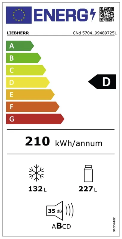 Liebherr CNd 5704-22 energielabel
