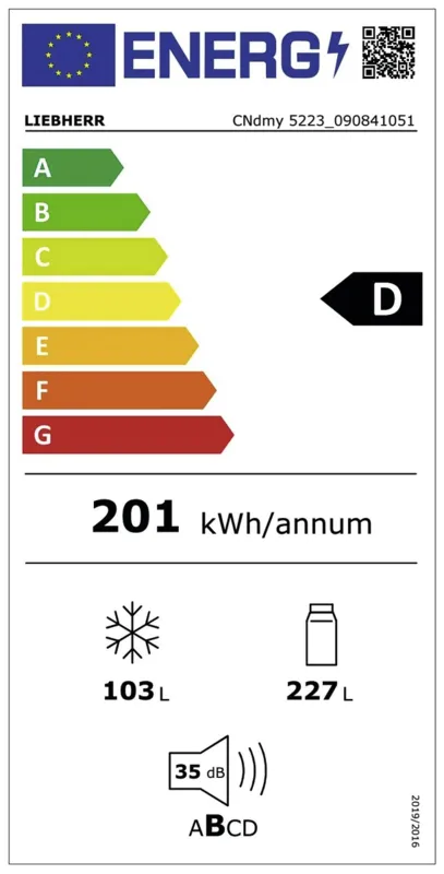 Liebherr CNdex 5223-20 energielabel