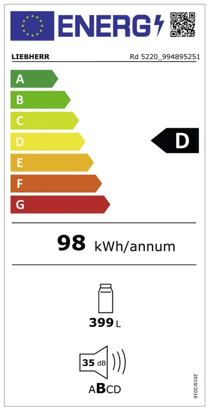 Liebherr Rd 5220-22 energielabel