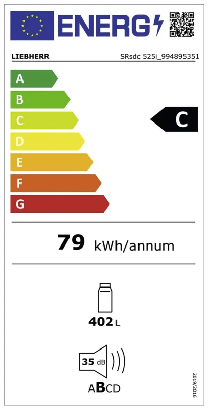Liebherr SRsdc 525i-22 energielabel