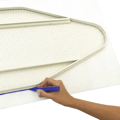 Viltlaag E, 135x49cm