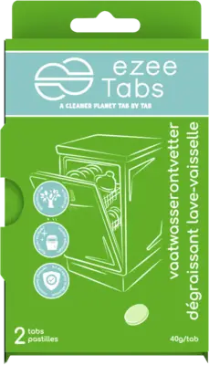 diverse Hersteller Ezee Tabs Vaatwasserreiniger-Ontvetter, 2 tabs - 40g