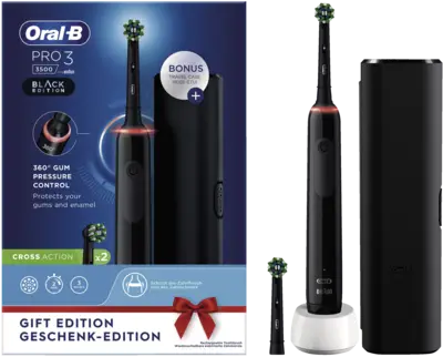 Oral-B Pro 3 3500 Black Edition met Reis etui JAS22