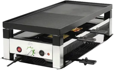 Solis 4 in 1 Raclette & Pizza grill for 8